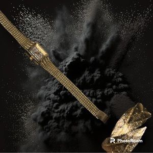 Benrus gold watch & bracelet